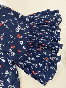 Blue Top With Bell Sleeves - Size small