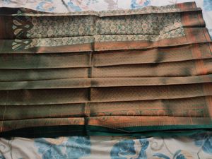 Unused Green Silk Saree