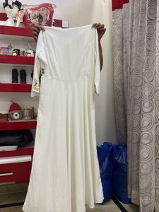 Elegant White Ethnic Gown