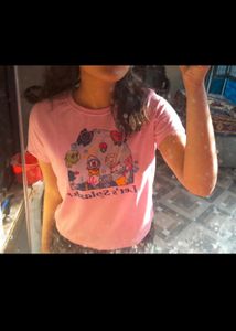 Tokyo Talkies Crop Tee For Woman