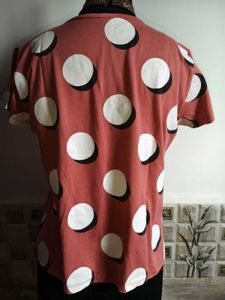 🎁Buy 1, Get 1 Free🎁,Size M/ L Polka Dot Tshirt