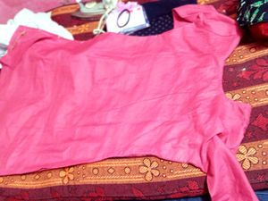 Pink Striped Kurti set