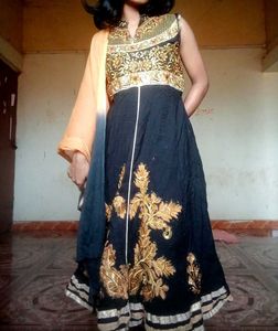 3 Piece Cotton Festive Anarkali