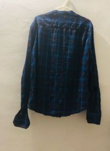 Checked Blue Casual Shirt