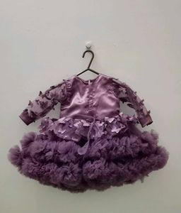 Purple Floral Tulle Dress