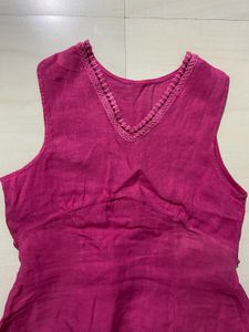 Pink Sleeveless Top