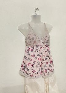 Vintage 1980 Floral Pink Camisole