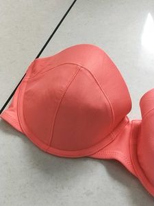 L Chic Coral Strapless Bra - Like New(old navy)