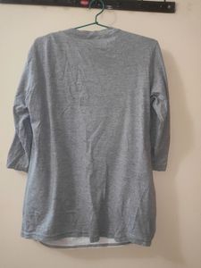 Grey Banyan Top With Attached Shrug
