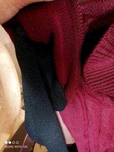 Mahroon Woolen Short Dress
