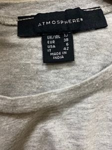 Heavenly Grey Knitted Crop Tee