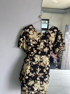 Floral Wrap Around Mini Dress