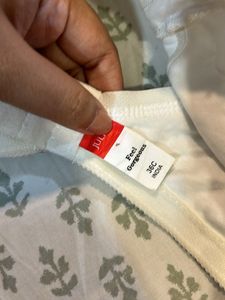 White Cotton Bra