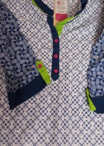KURTA👗 (KARIGARI LONG KURTA, XL SIZE, BLUE COLOUR