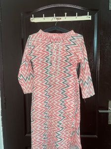 Patterned Jaipuri Kurti Set
