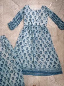 Floral Print Palazzo Pant with same pattern Kurta