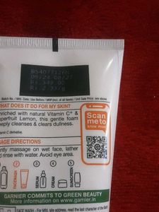 Garnier Bright Complete  Vitamin C Face Wash &amp; Ser