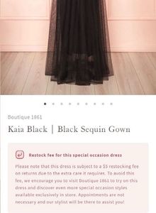 Black Sequin Gown