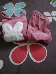 Cute Pink Bunny Kids Top