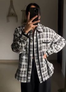 Chic Plaid Tweed Jacket