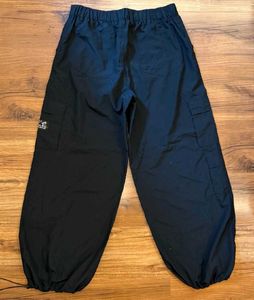 Peach Baggy Black Cargo Pants.