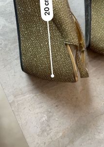 Golden Glitter Heels