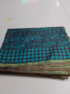 Dailywear Blue Printed Saree