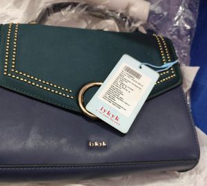 Iykyk Thick Strapped Navy Blue Bag