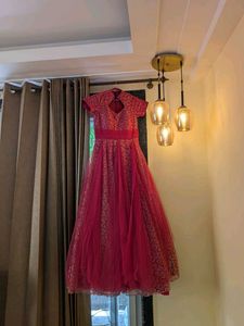 Pink Floor Length Gown