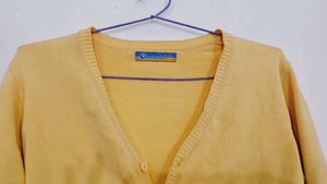 Yellow Cute Cardigan