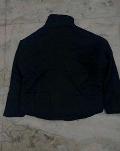 Black High Neck Puffer Jacket