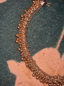 Boho Style Gold Tone Beaded Belt
