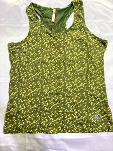 Green Floral Tank Top