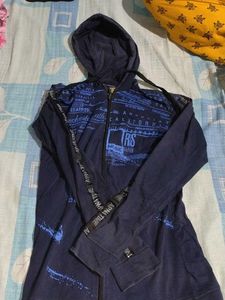 Graphic Print Full Zip Jacket