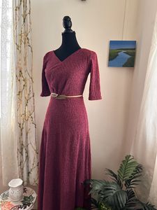 Pink Sequin Gown