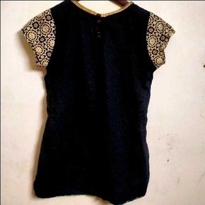 Imara Floral Print High Low Top