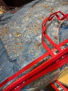Powder Blue Embellished Lehenga Choli