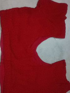 Red Slik Blouse ❣️