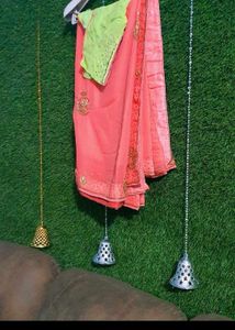 Beautiful Gajari pink saree
