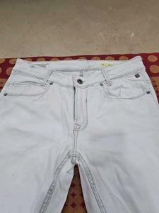 Mufti White Coloured Jeans