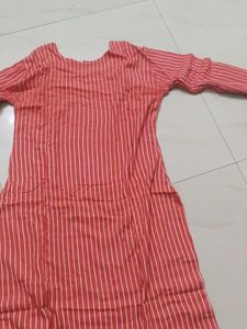Striped Red Tunic Dress