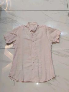 Linen Men Half Sleeves Shirt