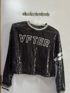 Sequined Crop Top