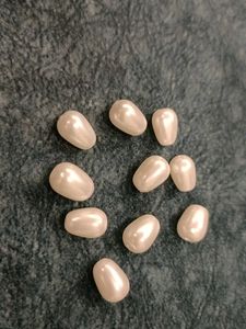 Pearl Beads for Crafts - Set of 10