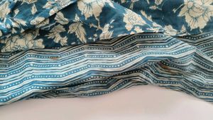 Striped Embroidered Kurta