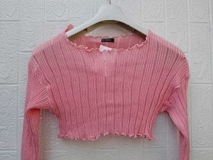 New with tag Pinterest Ribbed Knit Long Sleeve Top