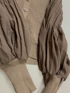 Chikku Brown Wrap Top