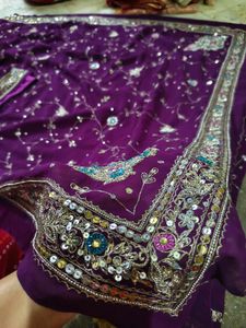 full aari an zardozi work Saree very beautiful 🤩