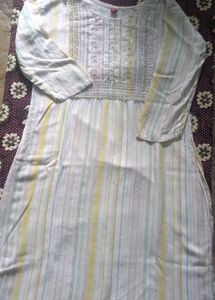 Multi Colour Embroidery Kurti