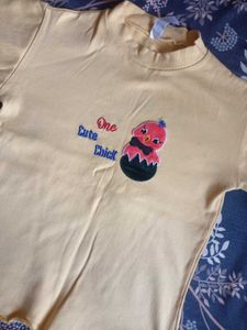 Pure cotton Yellow Tshirt
